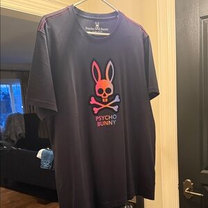 Psycho Bunny Navy Tee with Vibrant Logo